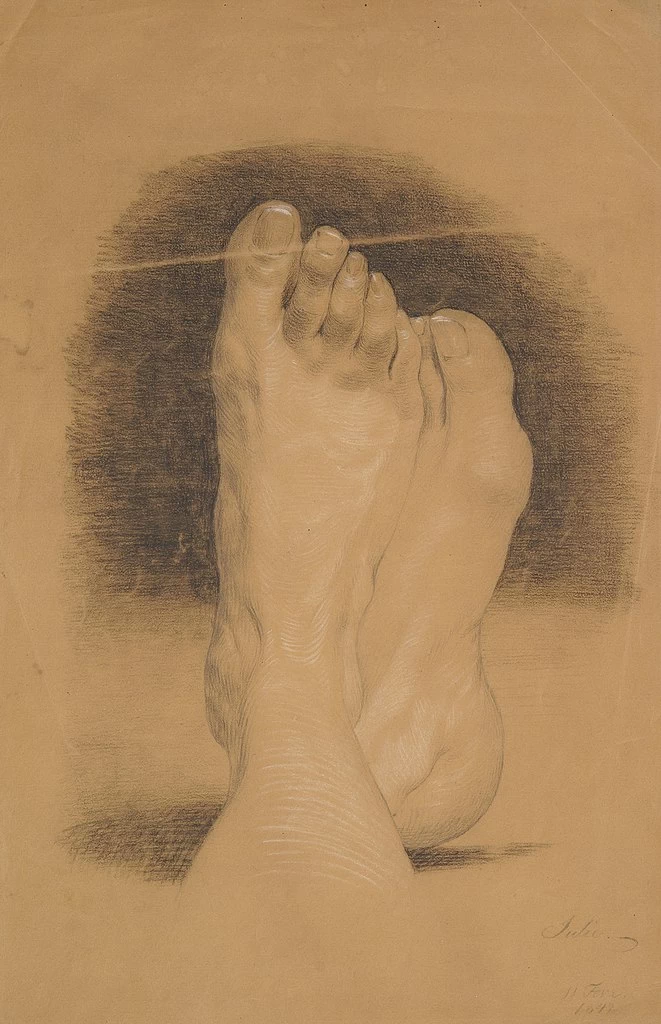 Julie Wilhelmine Hagen - Schwarz, Studio di piedi, Tartu Art Museum's painting collection 2
